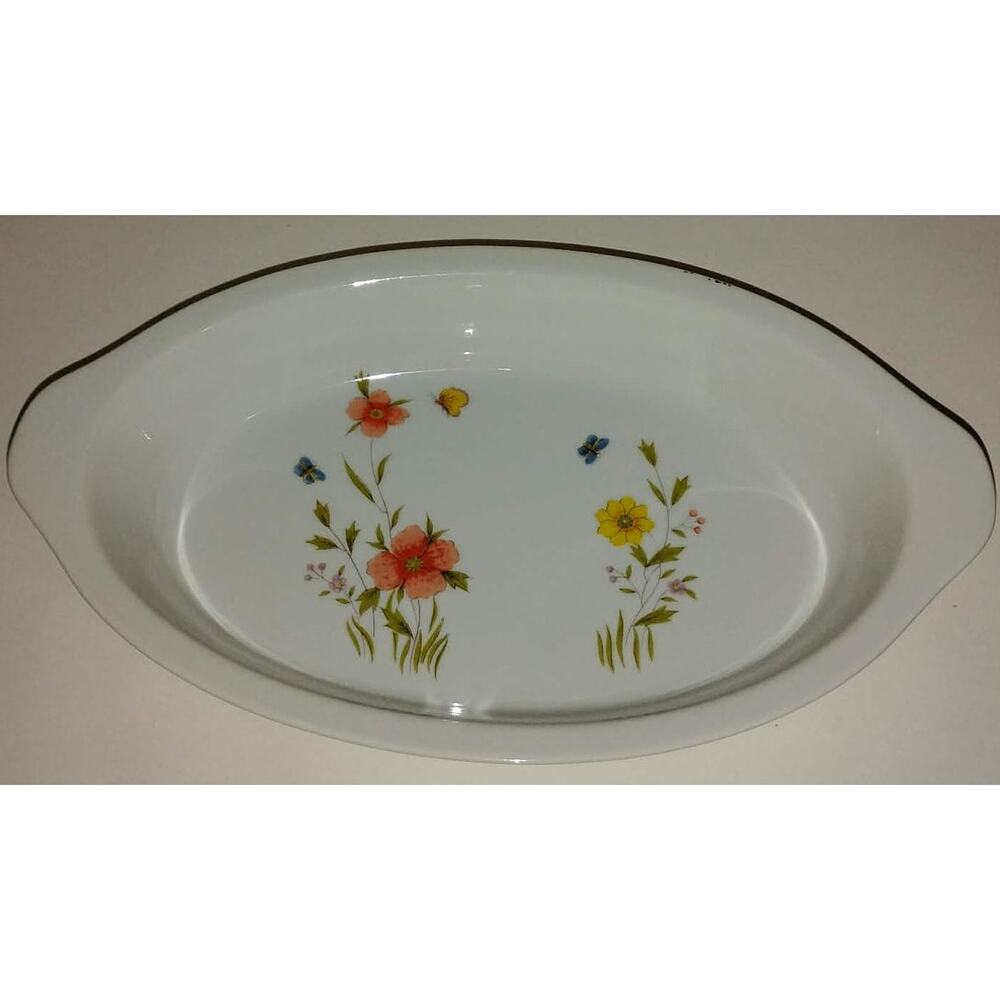 Country Flowers by Andrea Cookware Oven to Table Model 9234